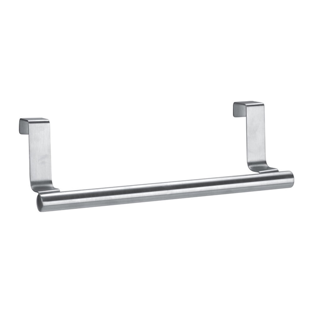 Etereauty Stainless Steel Over the Door Towel Bar Brushed Towel Hanger