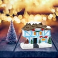 thumbnail image 4 of Resin Christmas Scene Snow House LED Village Set Desktop LED House Christmas Decor Decoration Gift G, 4 of 8