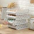 thumbnail image 3 of organization and storage,Box Organizer Plastic Grids 20 Storage Holder Eggs Refrigerator Box Container Kitchen，Dining & Bar,White, 3 of 5
