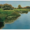 thumbnail image 3 of Peterson, Julie 21x20 Black Modern Framed Museum Art Print Titled - Yellow Sky and Reflection, 3 of 5