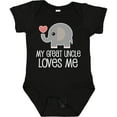 thumbnail image 3 of Inktastic My Great Uncle Loves Me Boys or Girls Baby Bodysuit, 3 of 5