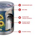 thumbnail image 4 of 12oz Tumblers French Bulldog Sunflowers Floral Vacuum Insulated Stainless Steel Travel Tumbler Cups Mug with Lid and Straw for Beer,Coffee,Beverages with Cleaning Brush for Cold & Hot Drinks, 4 of 5