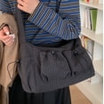 thumbnail image 4 of gcong Stylish Plaid Shoulder Bag Large Capacity Textured Crossbody Purse For Autumn Winter Daily Fashion Tote, 4 of 4