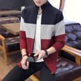 thumbnail image 1 of Cárdigan con cremallera para hombre de otoño e invierno de generación, suéter grueso con forro polar, cárdigan, suéter con cuello alto, abrigo, 1 of 6