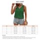 thumbnail image 4 of Blusa sin mangas con cuello en V y botones para mujer, camisa transpirable informal de verano, 4 of 7