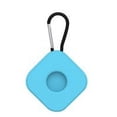 thumbnail image 2 of MesaSe Tracker Holder Case Anti-lost Silicone Cover Protector with Key Chain Replacement for iOS AirTag  Jeans Blue, 2 of 8