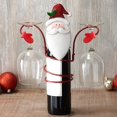 thumbnail image 4 of Portavasos para botellas de vino para fiestas, estante para vinos navideño para mostrador, barra de escritorio, C, 4 of 5