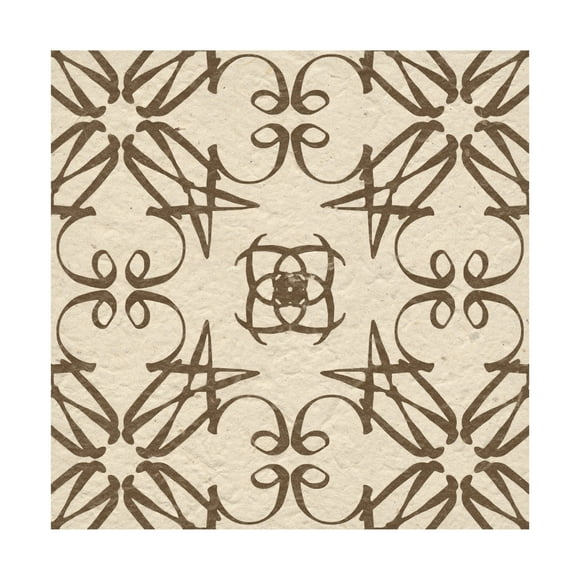 Trademark Fine Art Alonzo Saunders Motif on Cream VI Canvas Wall Art