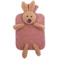 thumbnail image 1 of Hot Water Bottle Bag with 3D Cozy Soft Rabbit Cover, Portable Rubber Reusable Hand Warmer Hand Foot Hot Water Bag for Pain Relief Cold Therapy Winter Gift, 1 of 7