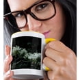 thumbnail image 2 of 3drose, Snow Covering Pine Boughs, 15oz Two-tone Yellow Mug, 2 of 6