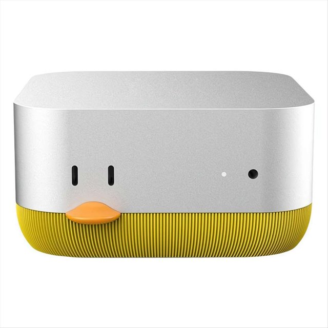 Base de Computadora para Impresión 3D, Botón de Encendido, Soporte Frontal de Disipación de , Accesorios para Macmini , Color Amarillo.