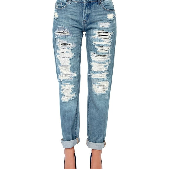 [Blank NYC] Womens Light Wash Relaxed Straight Leg Jeans, Blue, 25