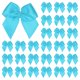 thumbnail image 1 of Uxcell 50 Paquete Mini Lazo de Cinta para Manualidades 0.98 x 0.98 pulgadas Lazos de Cinta de Satén de Tela a Cuadros Boutique para DIY Azul Claro, 1 of 6