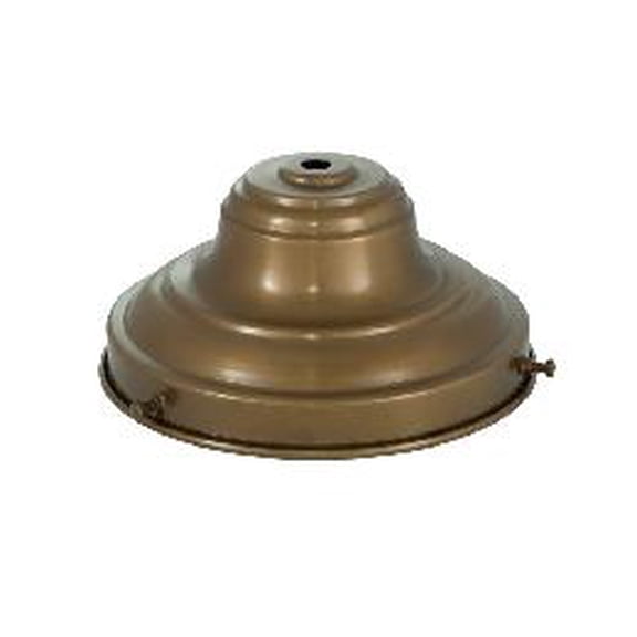 B&P Lamp® 6" Fitter, Antique Brass Shade Holder