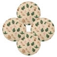 thumbnail image 2 of IAUYY Set of 6 Round Placemats for Dining Tables Heat-Resistant and Wear-Resistant DIY Printing Design Table Placemats，Applicable for Christmas Bright Beige Color, 2 of 7