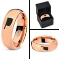 thumbnail image 4 of Tungsten Oklahoma Sooner State Band Ring 7mm Men Women Comfort Fit 18k Rose Gold Dome Polished, 4 of 4