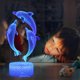 thumbnail image 3 of Luz nocturna 3D de la serie Dolphin, lámpara de mesa con control remoto táctil degradado colorido LED, 3 of 5