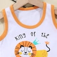 thumbnail image 6 of enyan Toddler Baby Boy Clothes For 2t 4t Boys Cute Summer Short Sleeve T Shirt Tops Shorts Clothes Sets Baby Boy Outfits Toddler Clothes Boy Purple,3-4 Years, 6 of 7