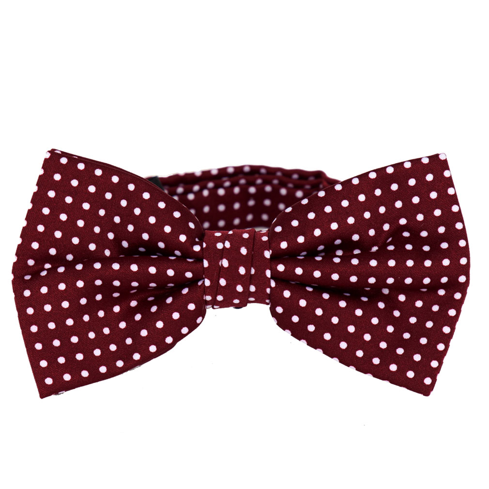 mens polka dot bow tie