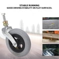 thumbnail image 4 of Wheelchair Front Wheel, Grey 6 Inch PU Alloy Steel Bracket Stable Running Wide Application Shock Absorbing Wheelchair Replacement Wheel  For  Vehicles, 4 of 8