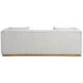 thumbnail image 6 of Pemberly Row Modern / Contemporary Cream Linen Textured Fabric Sofa, 6 of 10