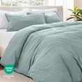 thumbnail image 6 of Bare Home Washed Duvet Cover Set - Ultra-Soft - Premium 1800 Collection - 3 Piece - Full, Sea Spray, 6 of 8