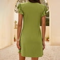 thumbnail image 3 of WILLBEST Vestido De Verano Para Mujer, Vestido De Playa Informal De Verano Para Mujer, Vestido Mini Holgado Con Escote En V Profundo Y Mangas Con Volantes Para Un Estilo Relajado, 3 of 3