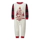 thumbnail image 1 of Pijamas navideños familiares a juego, conjuntos a cuadros con estampado de árbol de Navidad y letras, conjuntos navideños familiares a juego., 1 of 8
