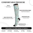 thumbnail image 2 of Sikiie Vintage Floral 1 Pairs Compression Socks for Men and Women 15-20 mmHg Running Support Socks, 2 of 7
