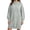 Gray, variant on Chiccall Women Hoodies Dress Hooded Sweatshirts Dress Casual Long Sleeve Tunic Dress Oversized Sweatshirts with Pocket
