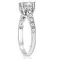 thumbnail image 2 of Pompeii 1 1/4ct Princess Cut Diamond Engagement Ring 14k White Gold Lab Grown (FG,VS), 2 of 4