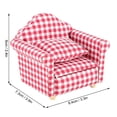 thumbnail image 2 of Miniature Single Sofa Couch Armchair with Pillow for 1:12 Dolls DIY Doll Accessories Gift for 3-6 Year Old, 2 of 8