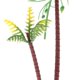 thumbnail image 4 of Palmera de Artificial de Plástico Modelo de árbol Modelo Arena Apoyo 15 Cm CUTICAT Modelo de palmera de coco, 4 of 8