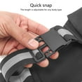 thumbnail image 6 of Reflective Running Belt Elastic Waist Pack Phone Holder Running Waist Bag With Headphone Hole for Walking Cycling Hiking, 6 of 13