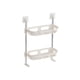 thumbnail image 2 of Estante de Almacenamiento para Baño, Organizador de 2 Niveles, Rack de Pared con Ganchos, Unidad de Estantería Ahorradora de Espacio, 61x34x14.5 cm para Organización de Baño y Cocina, 2 of 6
