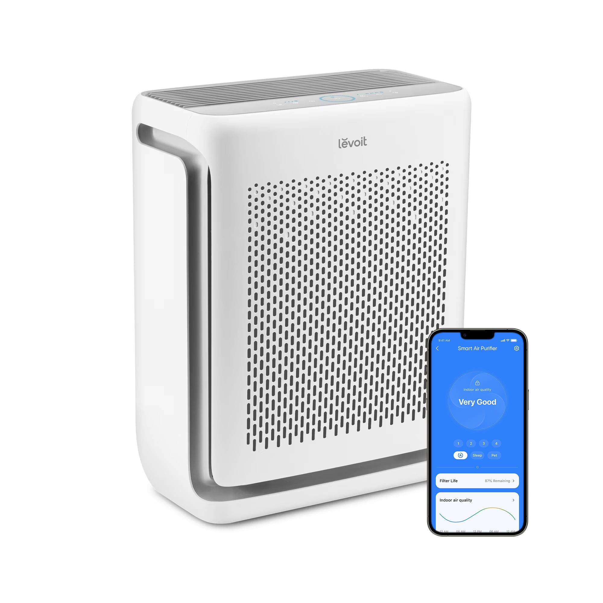 LEVOIT Vital 100S-P Smart Air Purifier for Medium Rooms, 3