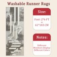 thumbnail image 6 of 2x6 FT Kitchen Runner Rugs Non Skid Washable, Faux Wool Rug Runners for Hallways Bathroom Carpet Runner, Soft Indoor Modern Floor Rug for Entryway Laundry Room, 6 of 11