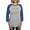 Heather/Blue, variant on CafePress - Amazing Aunt - Womens Baseball Tee