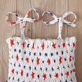thumbnail image 4 of Odeerbi Kids Baby Girls Dress Beach Dresses 2025 Casual Sleeveless American Flag Princess Sundress Summer Dress, 4 of 7