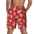 thumbnail image 2 of Lsque Mens Swim Trunks Rose Flowers Pattern - Bathing Suit Compression Liner - Beach Swim Shorts Swimwear - (S-3XL) - Stretch Quick Dry -X-Large, 2 of 9