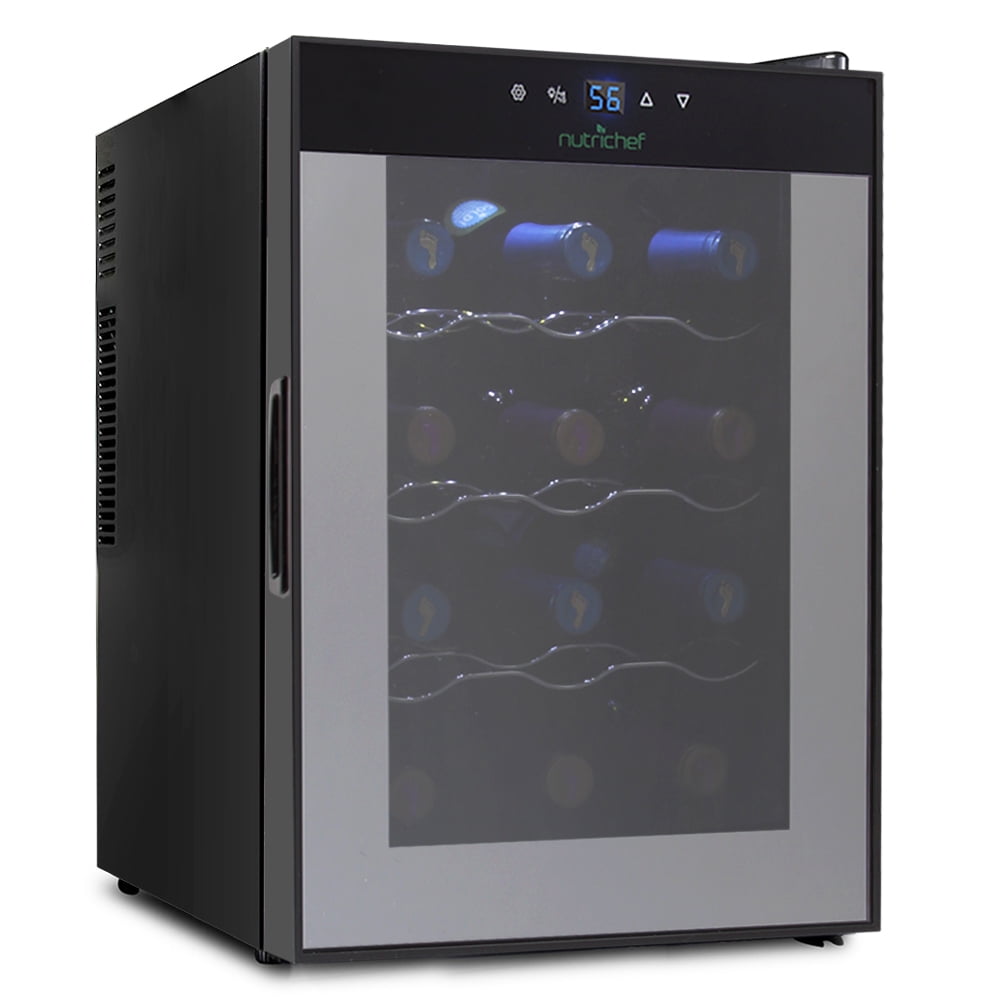 NutriChef PKTEWC122 Electric Wine Cooler Wine Chilling Refrigerator