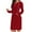 Red, variant on Sexlip Womens Long Sleeve Midi Dress V Neck Design Soft Fabric Relaxed Silhouette for Office Wear Black S