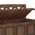 thumbnail image 5 of Trent Home 48" Transitional Solid Wood Entryway Storage Bench in Brown, 5 of 7
