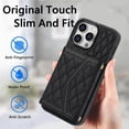 thumbnail image 5 of Compatible with iPhone 15 Pro max Wallet Case for Women Crossbody Phone Case PU Leather Zipper Handbag Wrist Strap Cover Credit Card Holder,for Apple 15 Pro,Cell Phone Cases, 5 of 8