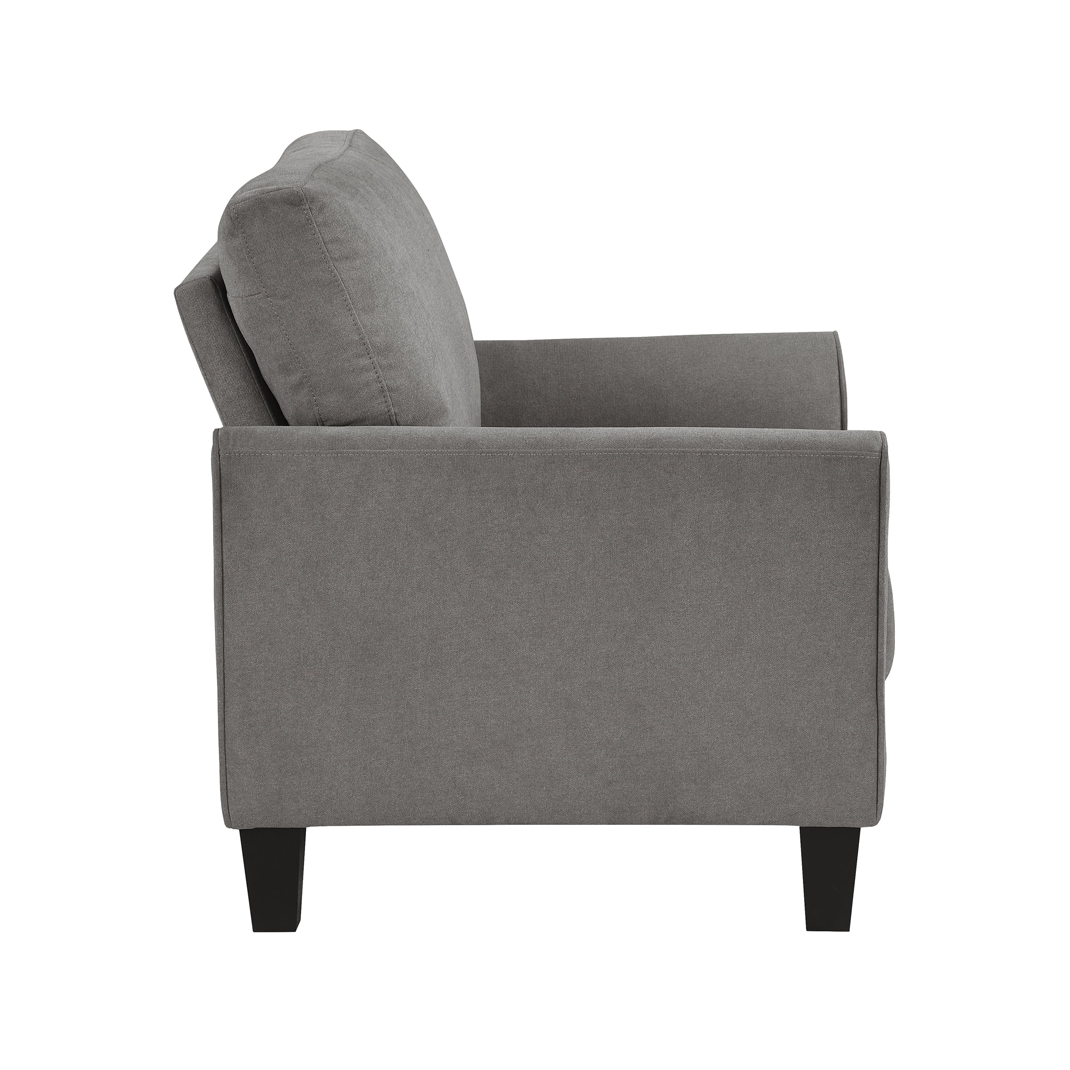 OakvillePark Islewyn Textured Fabric Accent Chair, Brownish Gray