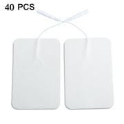 40pcs 9*6cm Self Adhesive Replacement Tens Non-woven Fabric Physical Therapy ReusableTENS Unit Patches Electrode Pads for Electric Digital Machine Massagers Health Care Tool