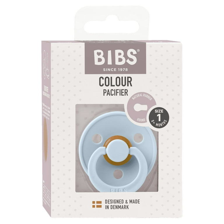 BIBS Round Colour Pacifiers GLOW - Size 1 (0-6m) BIBS Round Colour Pacifiers GLOW - Size 1 (0-6m)