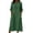 *5-Green, variant on VBVC Women's V-Neck Cotton-Linen Maxi Dress,Summer Sleeveless Beach Dress For Women,Ladies Ruffle Hem Dress with Pockets,White,S-2XL