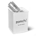 thumbnail image 4 of Zomchi Razor Blade Bank for Safety Razor Blade Storagement, Double Edge Safety Razor Blade Disposal Case, Matte White, 4 of 6
