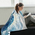 thumbnail image 2 of Qxltty Deep Blue Sea Turtle Soft Cozy Fluffy Blankets for Couch Sofa Chair Bed Camping Picnic Travel Lightweight Bed 50×60inch, 2 of 7